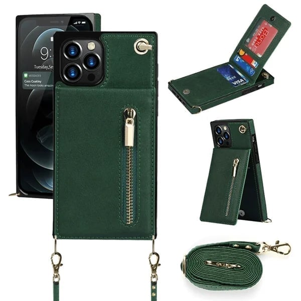 Angélique - iPhone case with cord and card holder