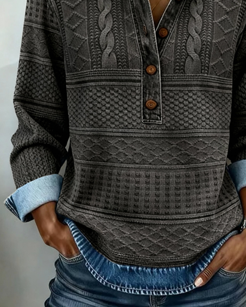 Gwenoriah - Modern Half-Breasted Sweater – Chic Denim Style