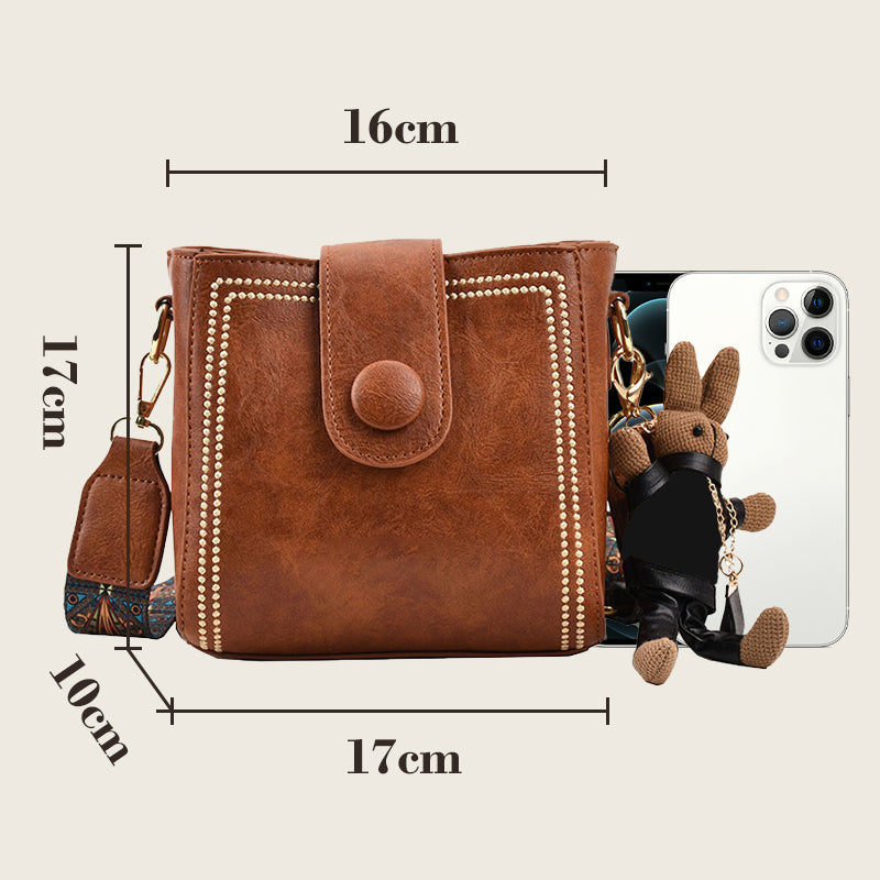 Marguerite - Retro Soft PU Square Bag for Women