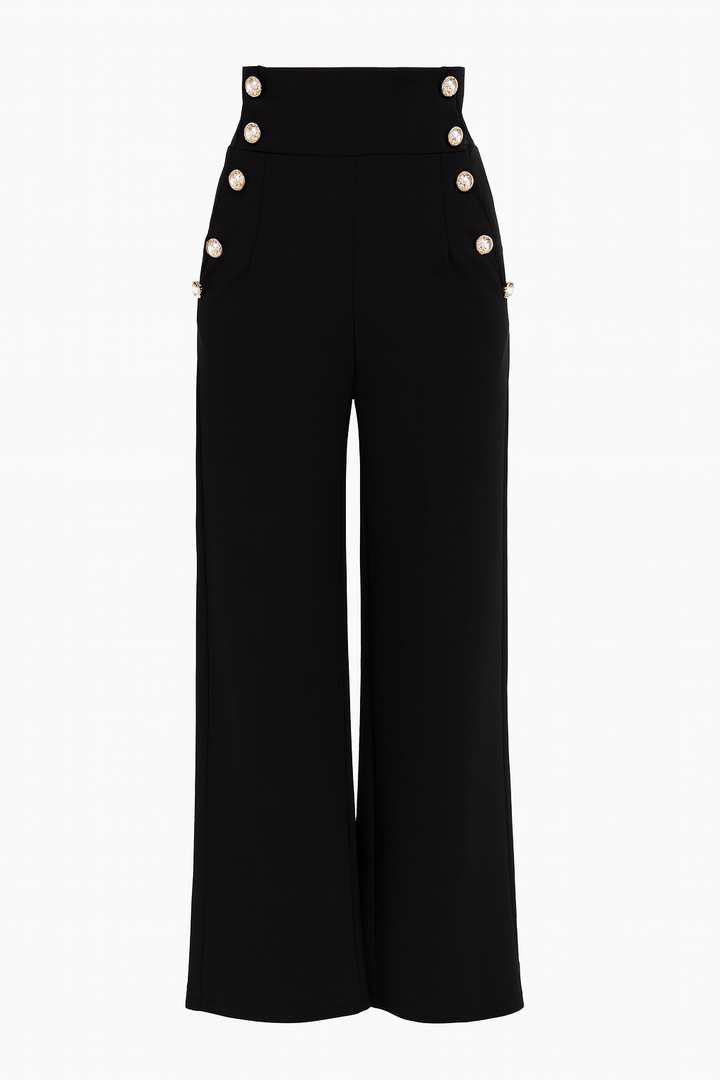 Pantalón botones con elastano