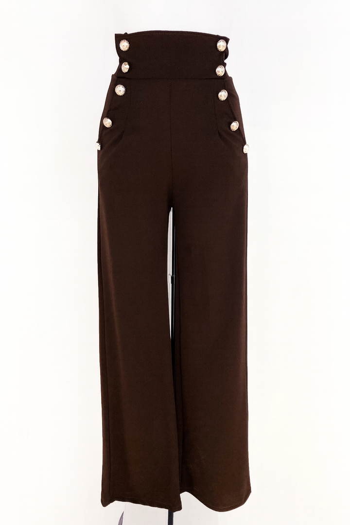 Pantalón botones con elastano