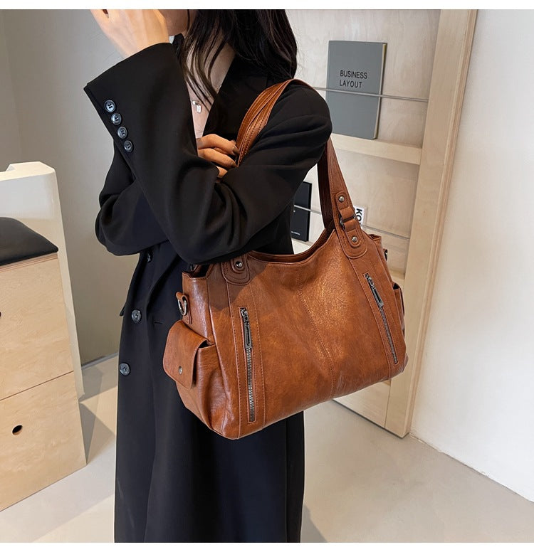 Lucie - Elegant Soft Compartment Women's Handbag