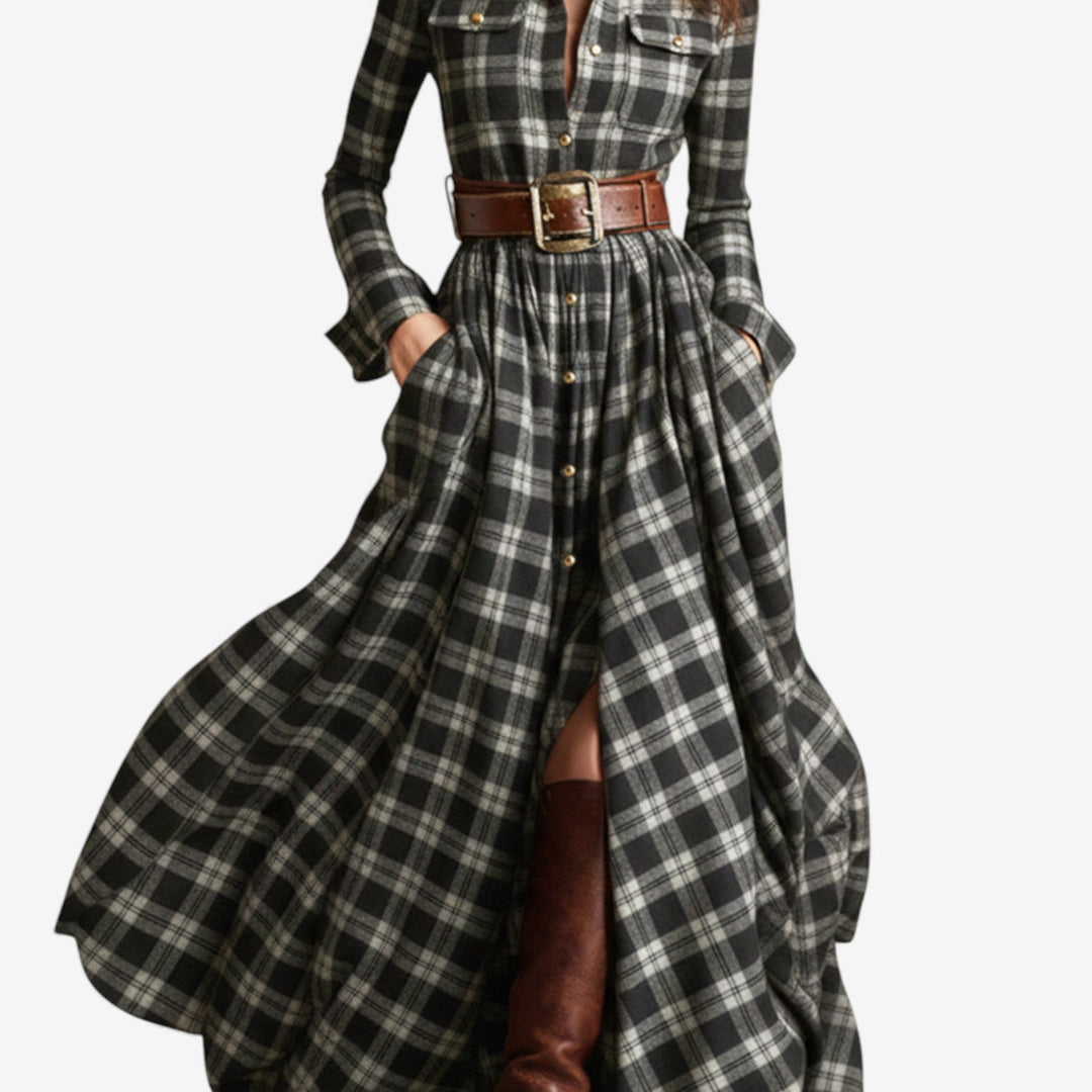 Manuela™ Vestido Camisero Maxi