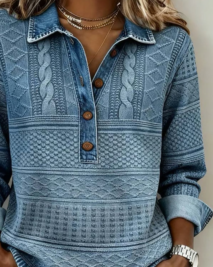 Gwenoriah - Modern Half-Breasted Sweater – Chic Denim Style