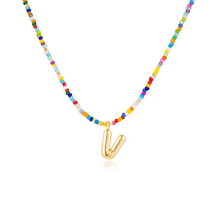 MACY™ - Colourful Bubble Letter Necklace