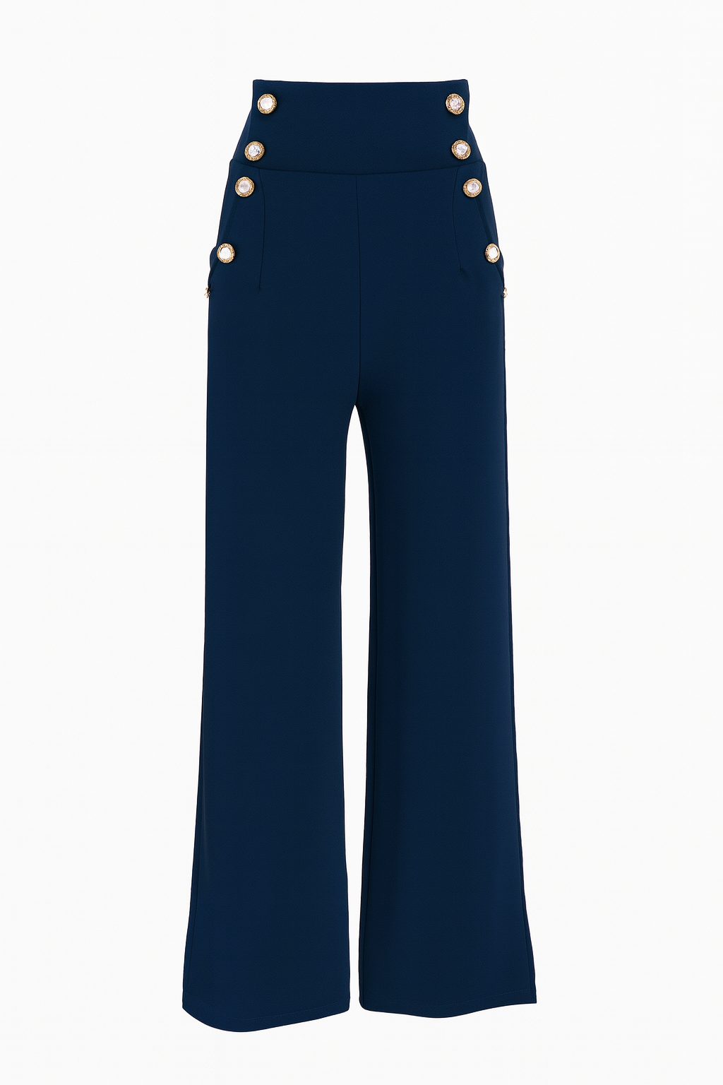 Pantalón botones con elastano