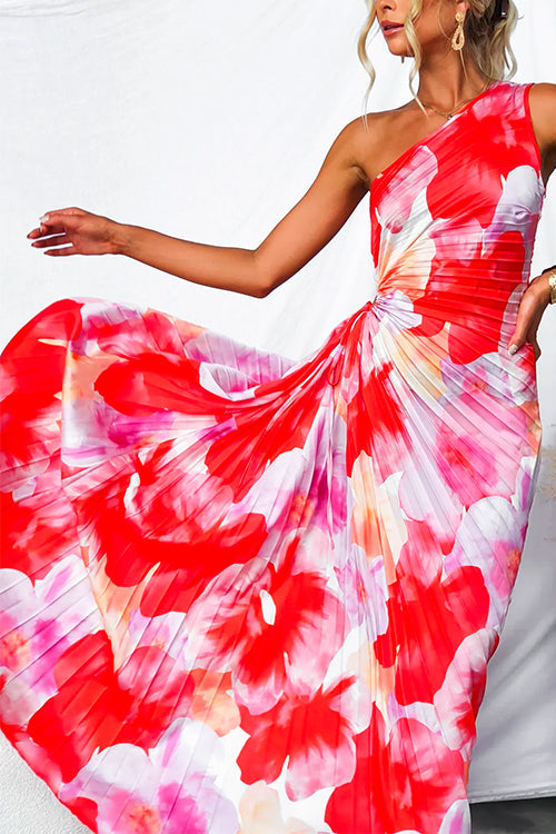 Ellis & Johnson™  | Pleated One-Shoulder Dress