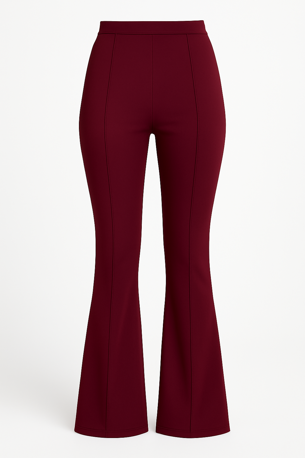 Pantalón flare vino