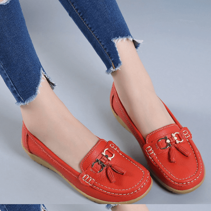 Heliora - Orthopedic Comfort Leather Moccasins - Natural Elegance in Every Step