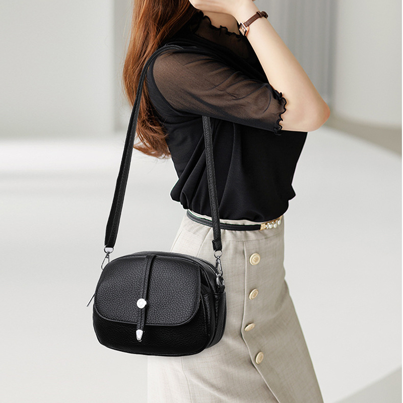 Isarivienne - Women's Lightweight Shoulder Bag in Solid Color with Timeless Style