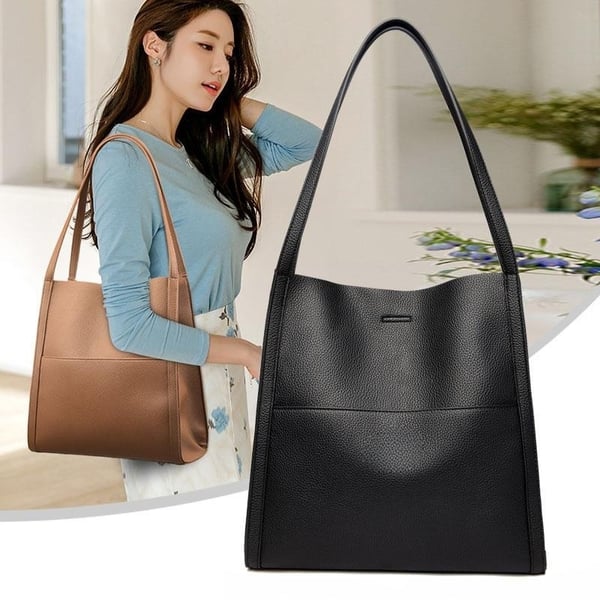 Corinne - Elegant and spacious leather shoulder bag
