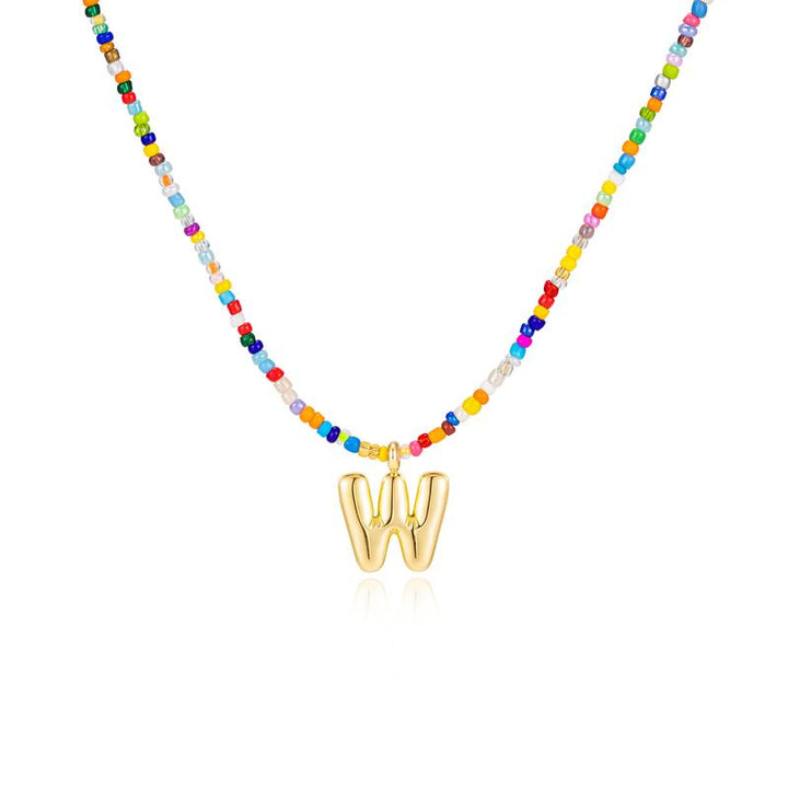 MACY™ - Colourful Bubble Letter Necklace