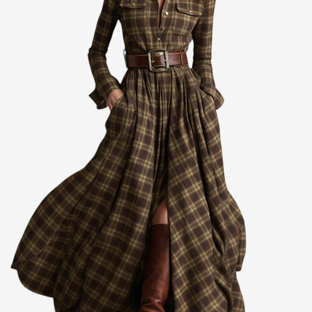 Manuela™ Vestido Camisero Maxi