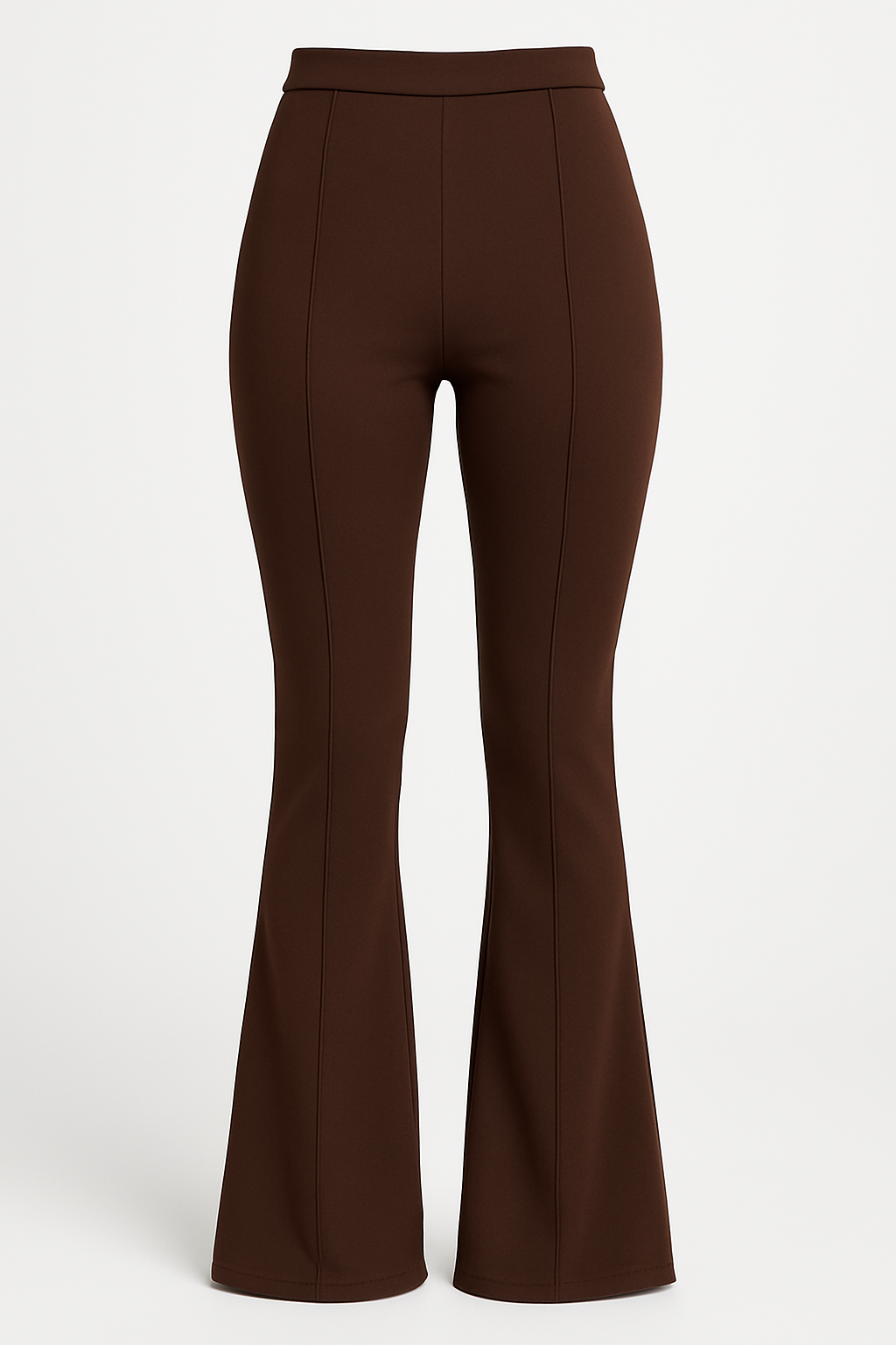 Pantalón flare marrón
