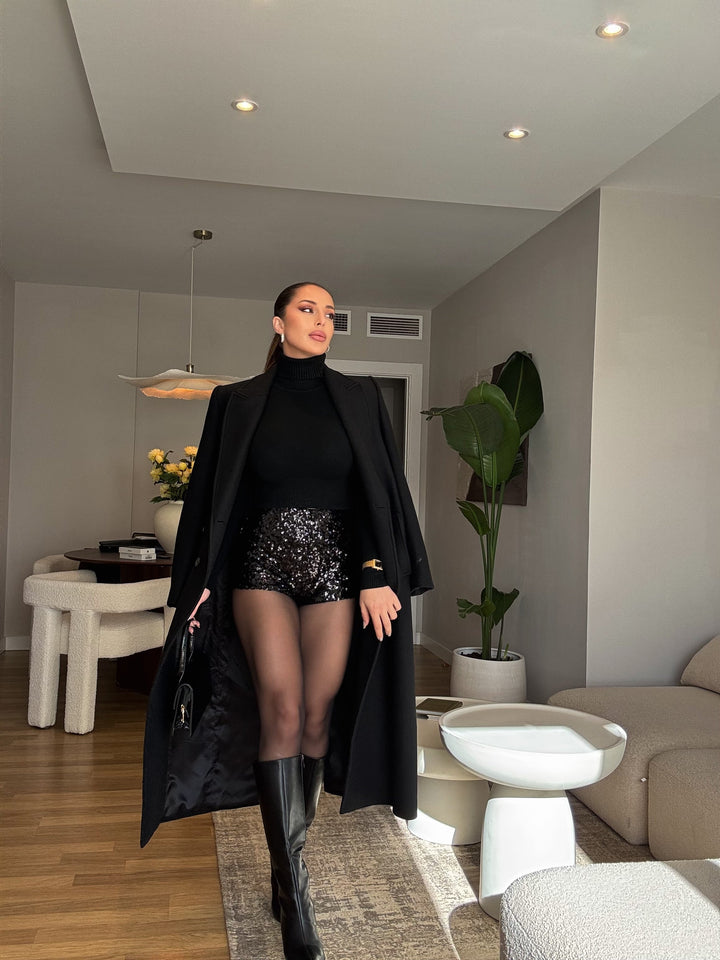 Short brillo negro