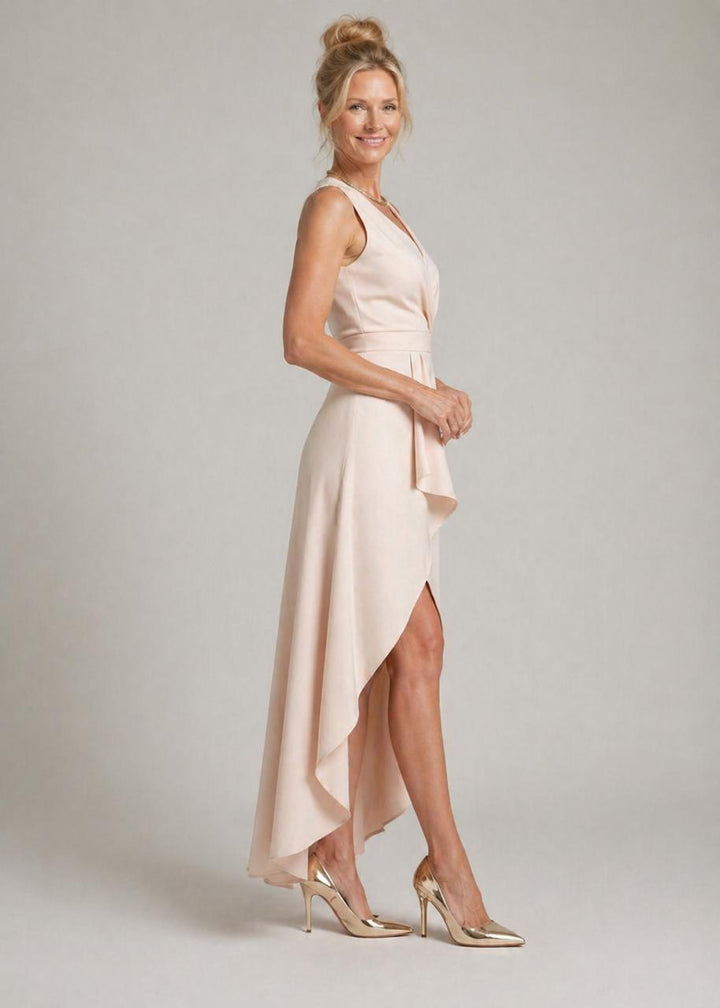 Ellis & Johnson™  |Midi Wrap Dress with V-Neck