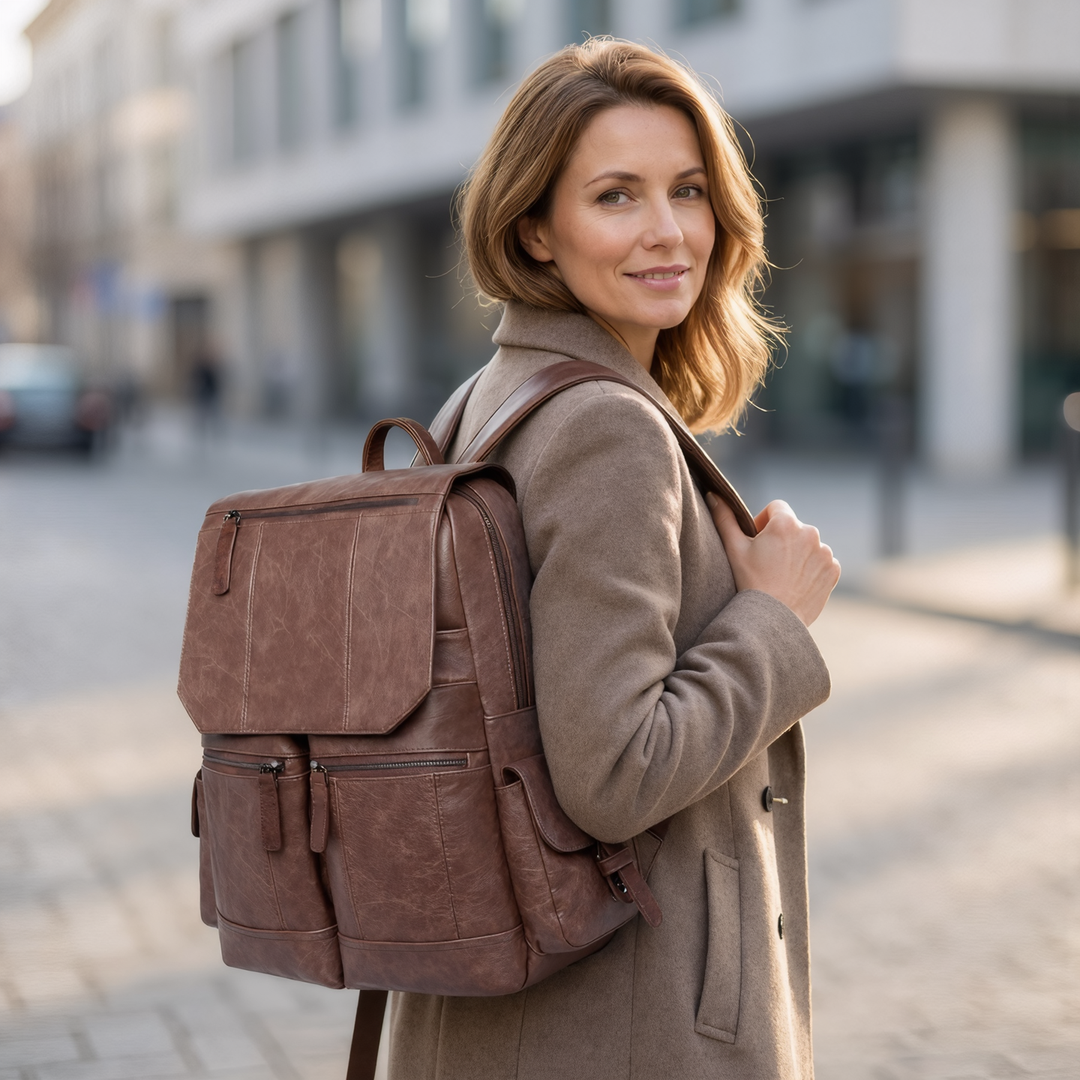 Eva Premium Leather Backpack