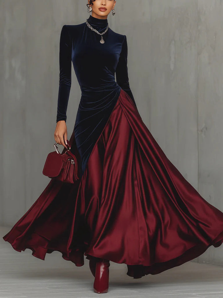 Lira | Vestido largo bicolor