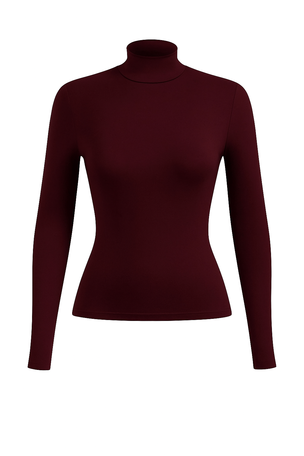 Jersey vino cuello subido