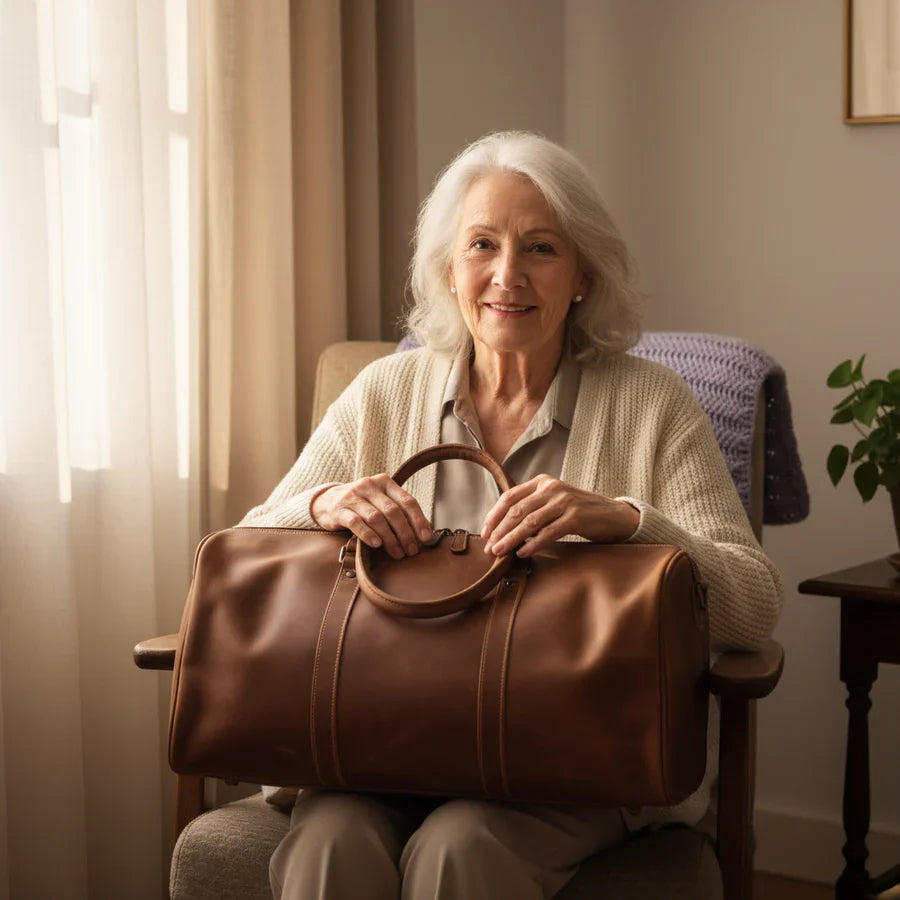 Livia Luxe Leather Travel Bag
