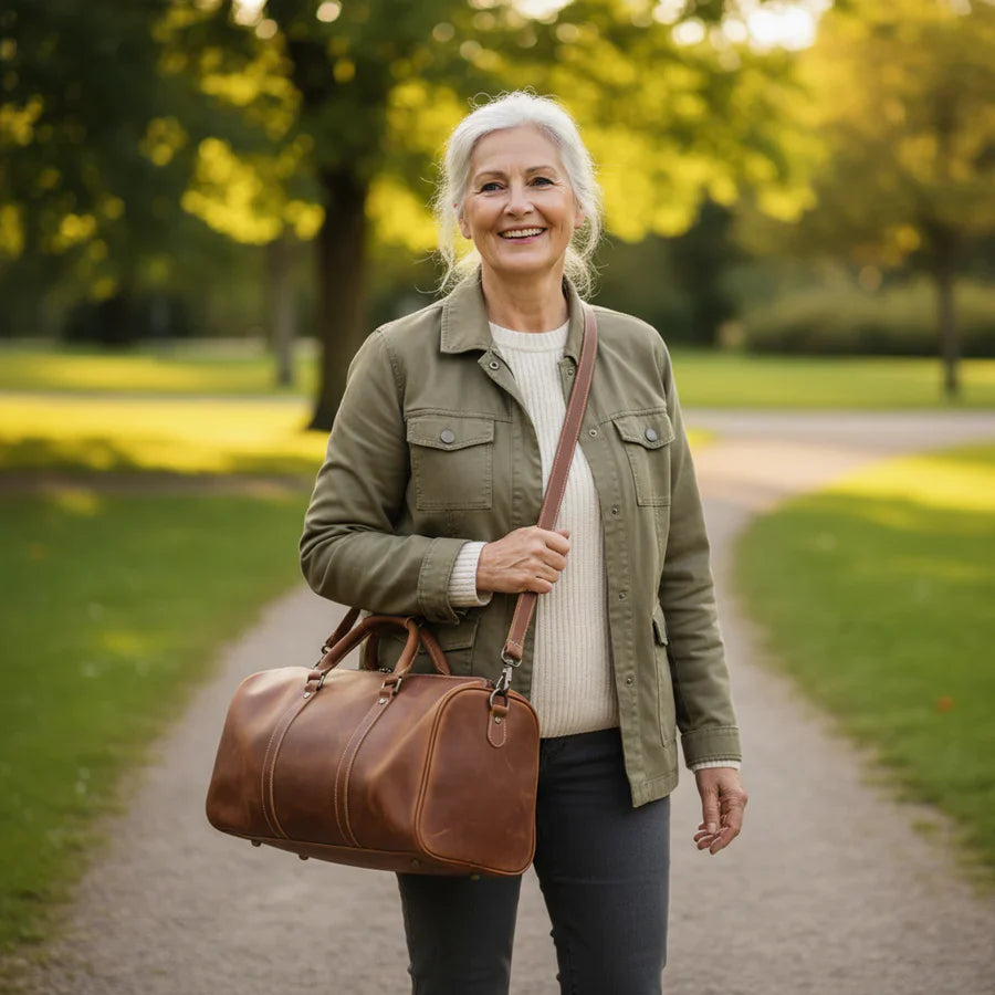 Livia Luxe Leather Travel Bag