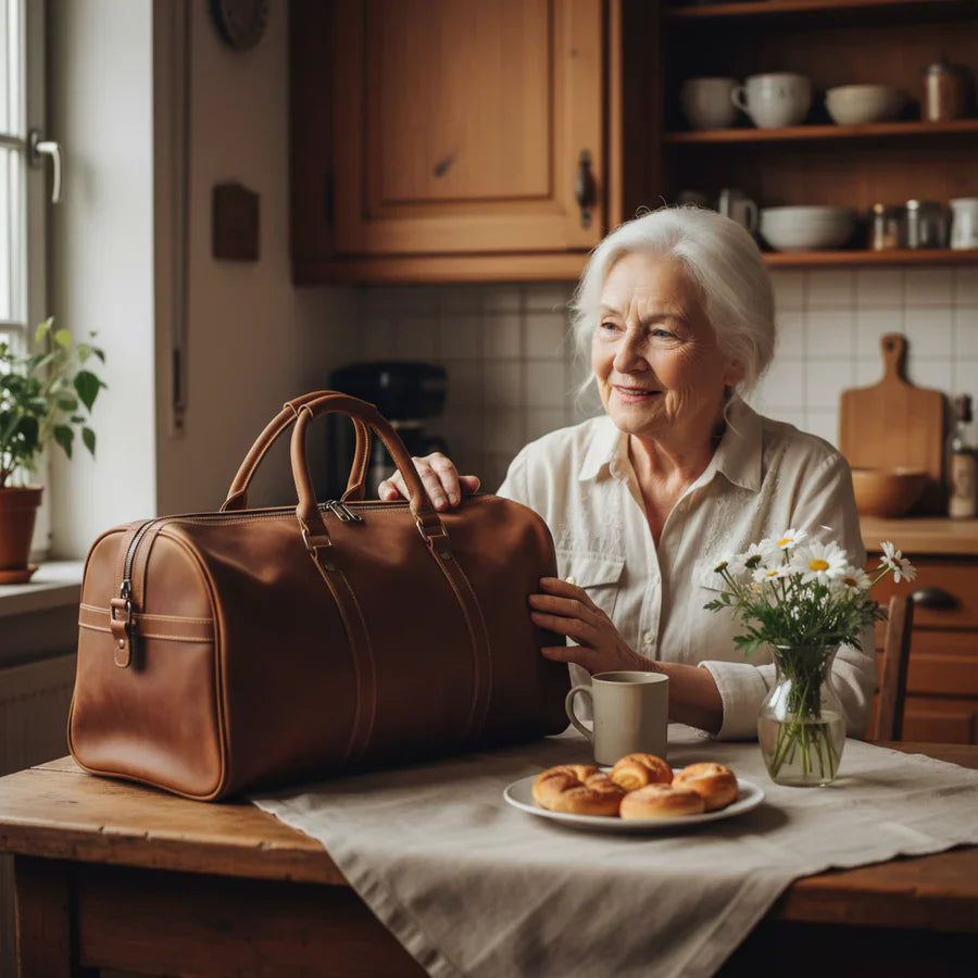 Livia Luxe Leather Travel Bag