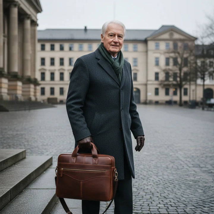 Tony Leather Akte Bag