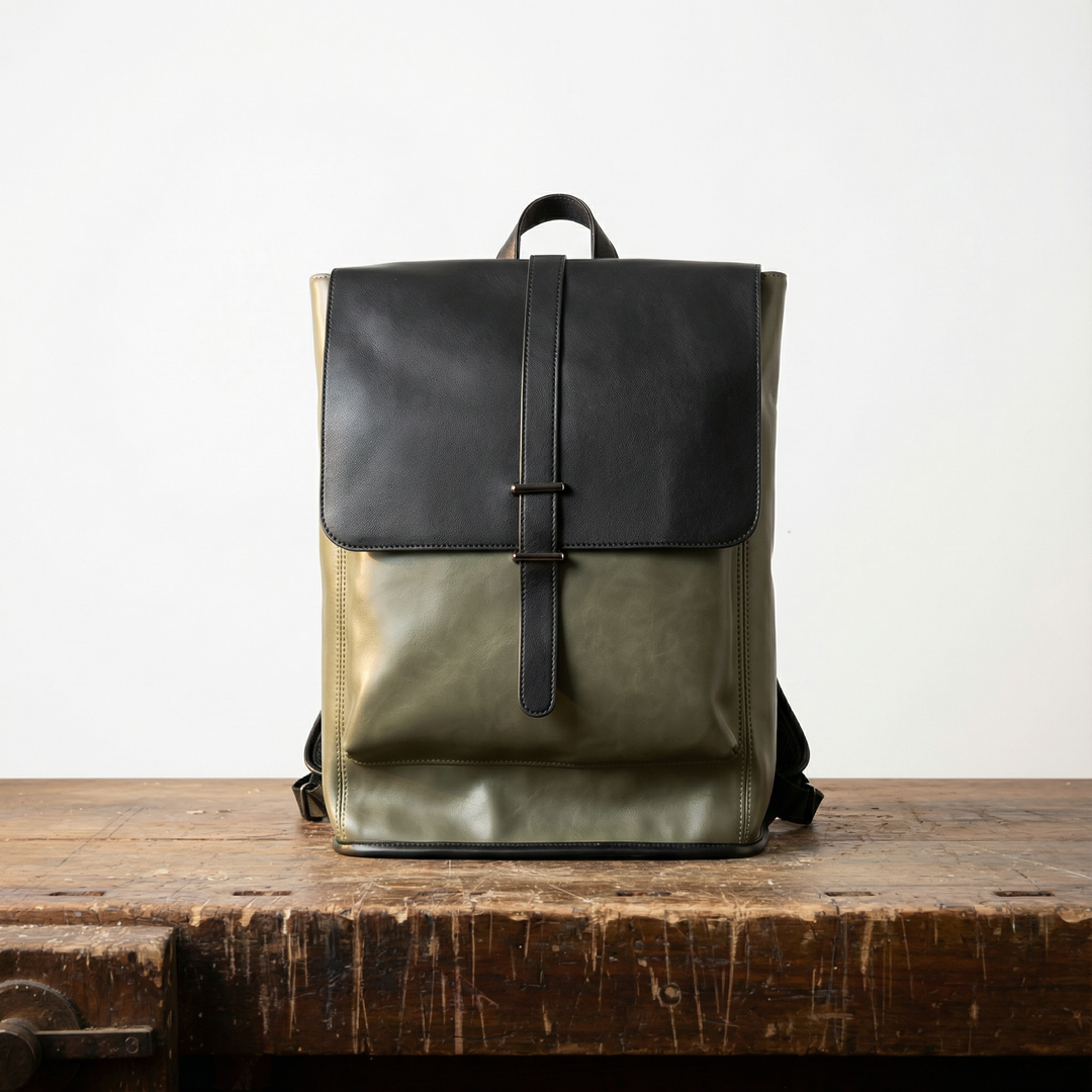 Luna Two Tone Leather Backpack