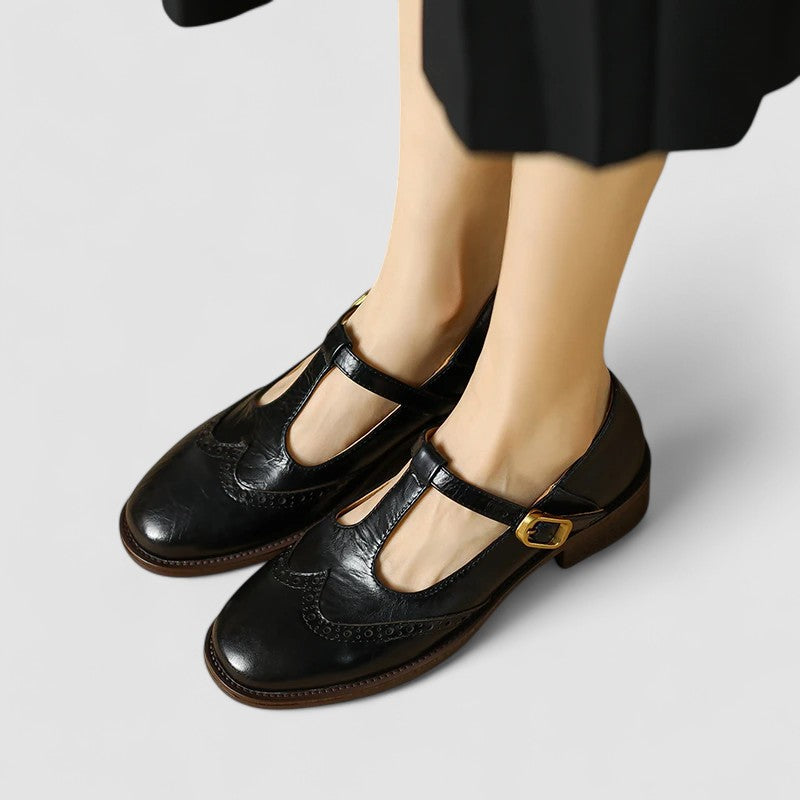 Seliora - Women's Orthopedic Mary Jane Shoes with Adjustable Buckle