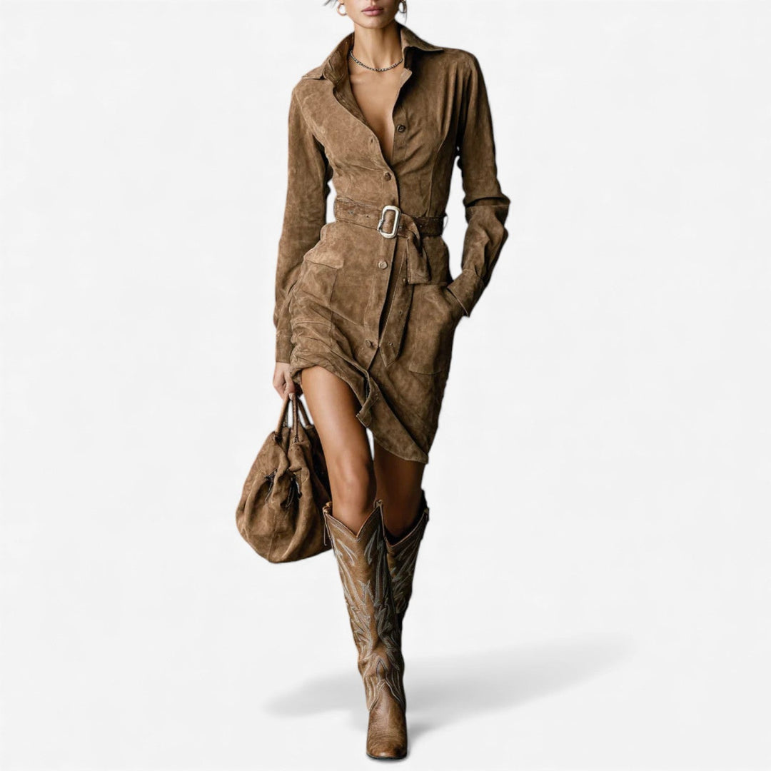 Patricia™ Vestido Camisero Mini
