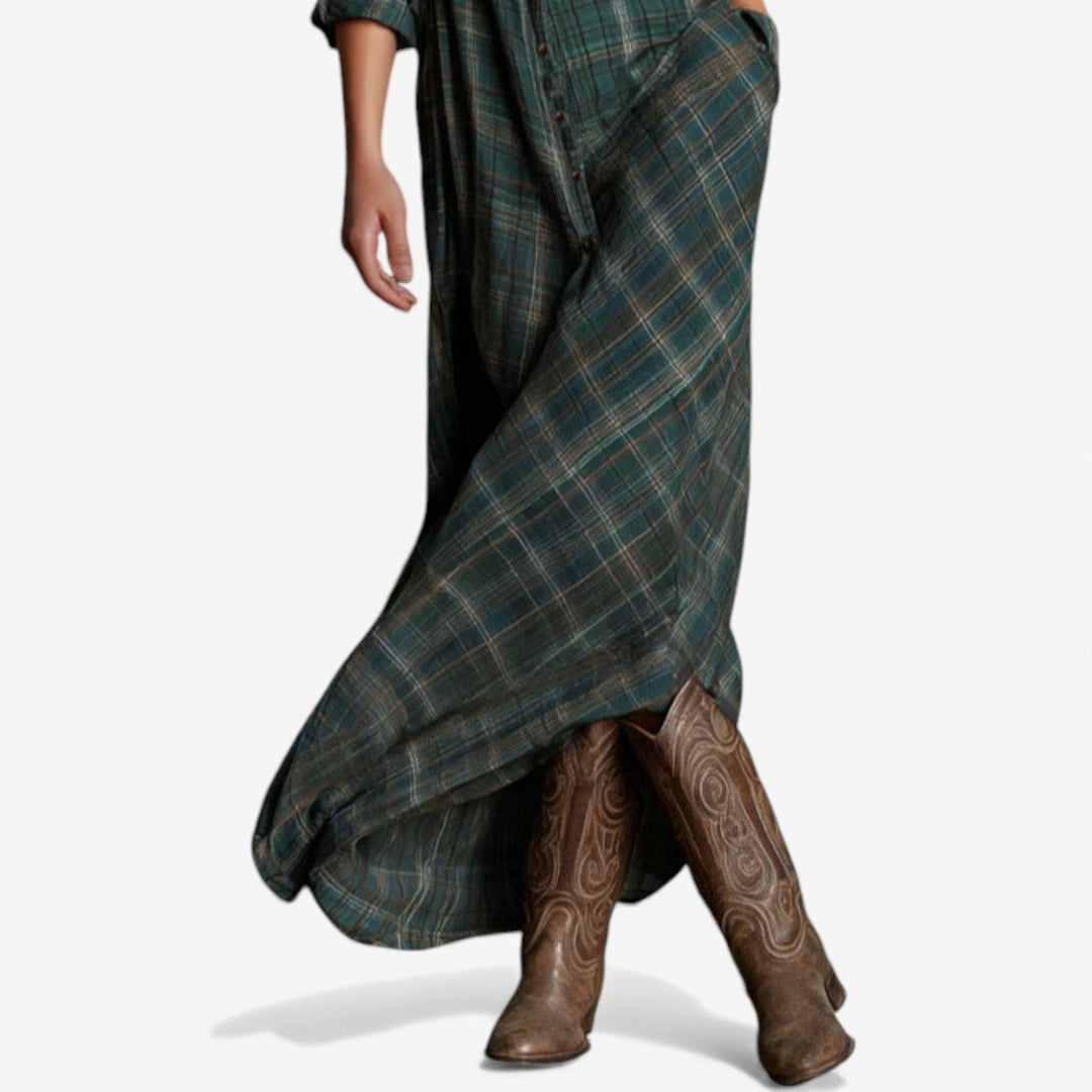 Lucía™ Vestido Camisero Maxi