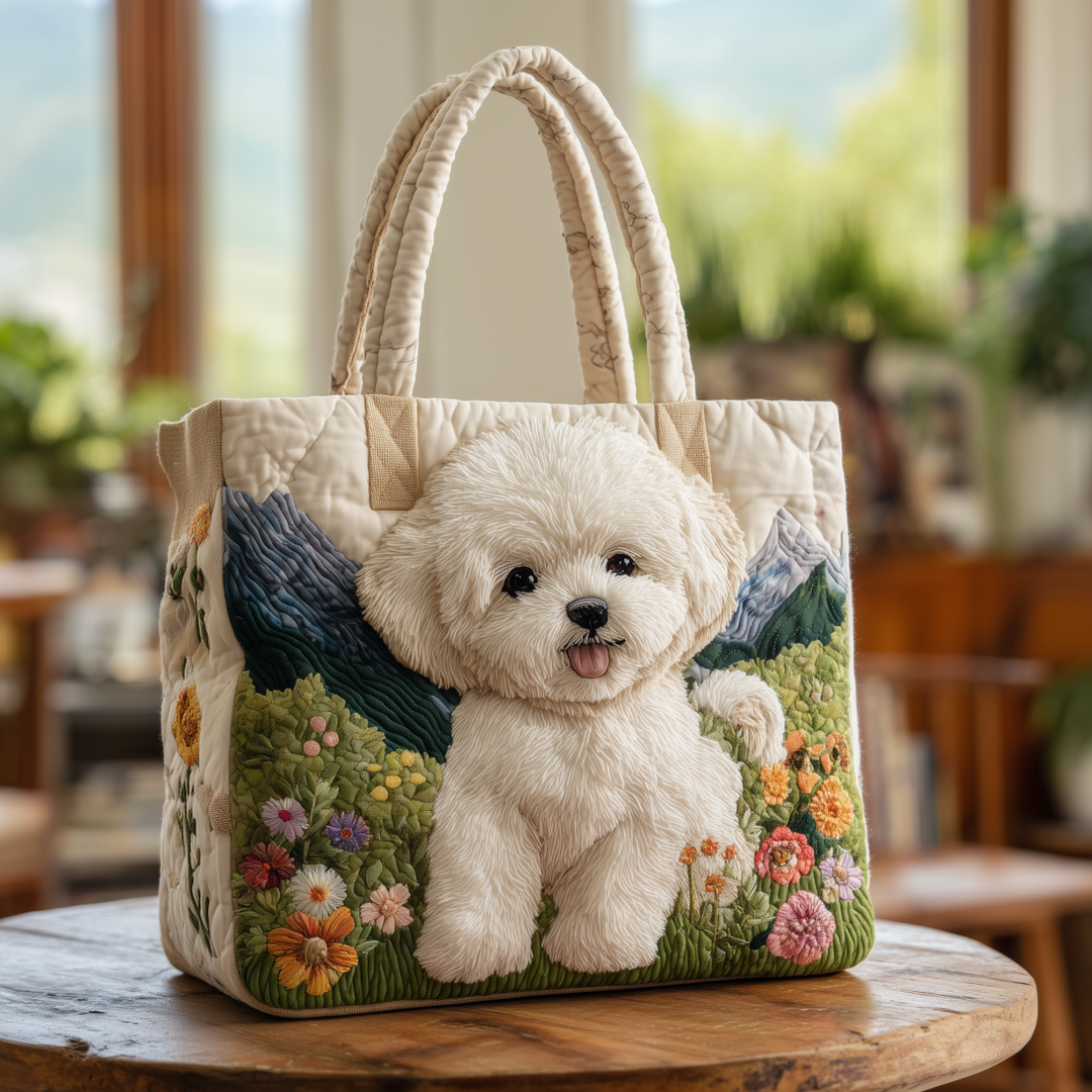 Gwenavella - Artistic Bag with 3D Floral Pattern