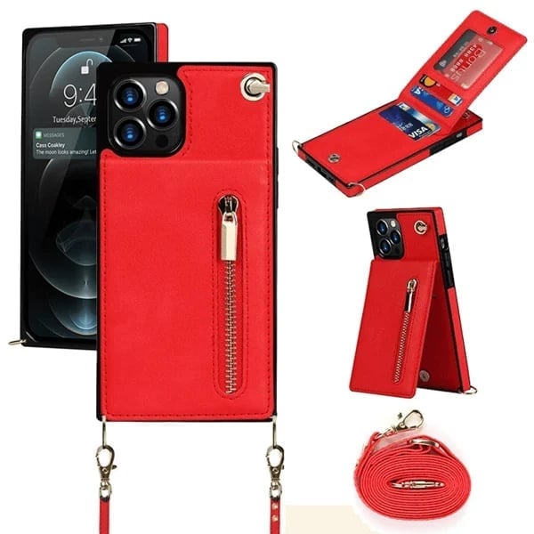 Angélique - iPhone case with cord and card holder