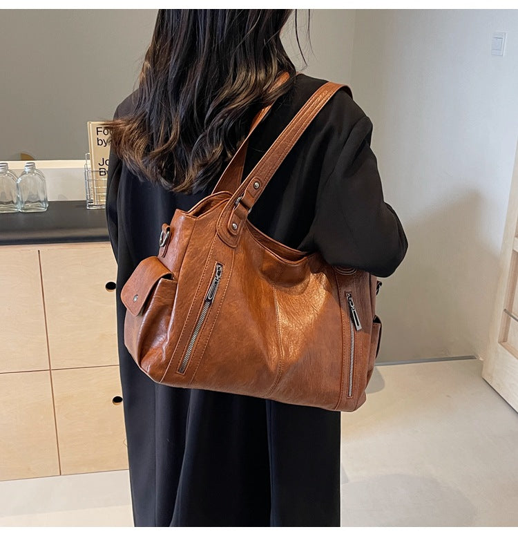 Lucie - Elegant Soft Compartment Women's Handbag