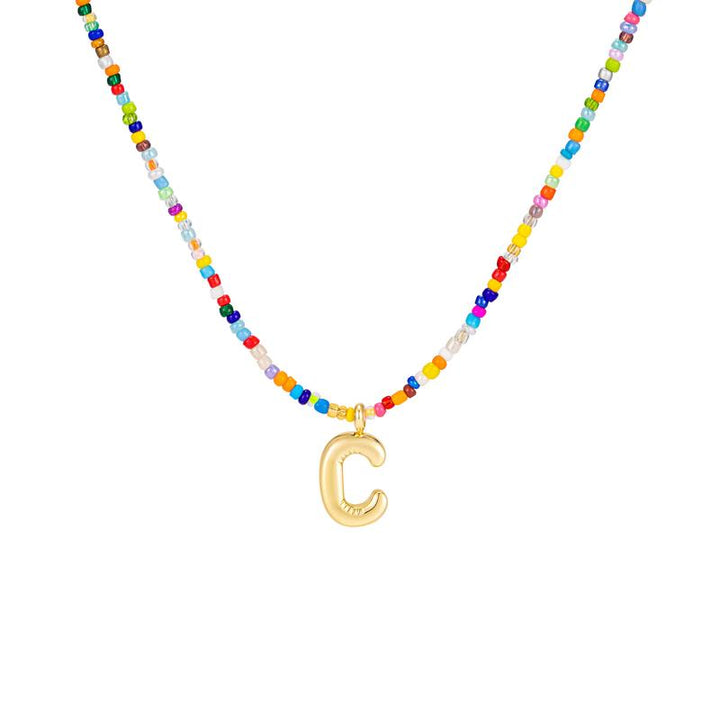 MACY™ - Colourful Bubble Letter Necklace