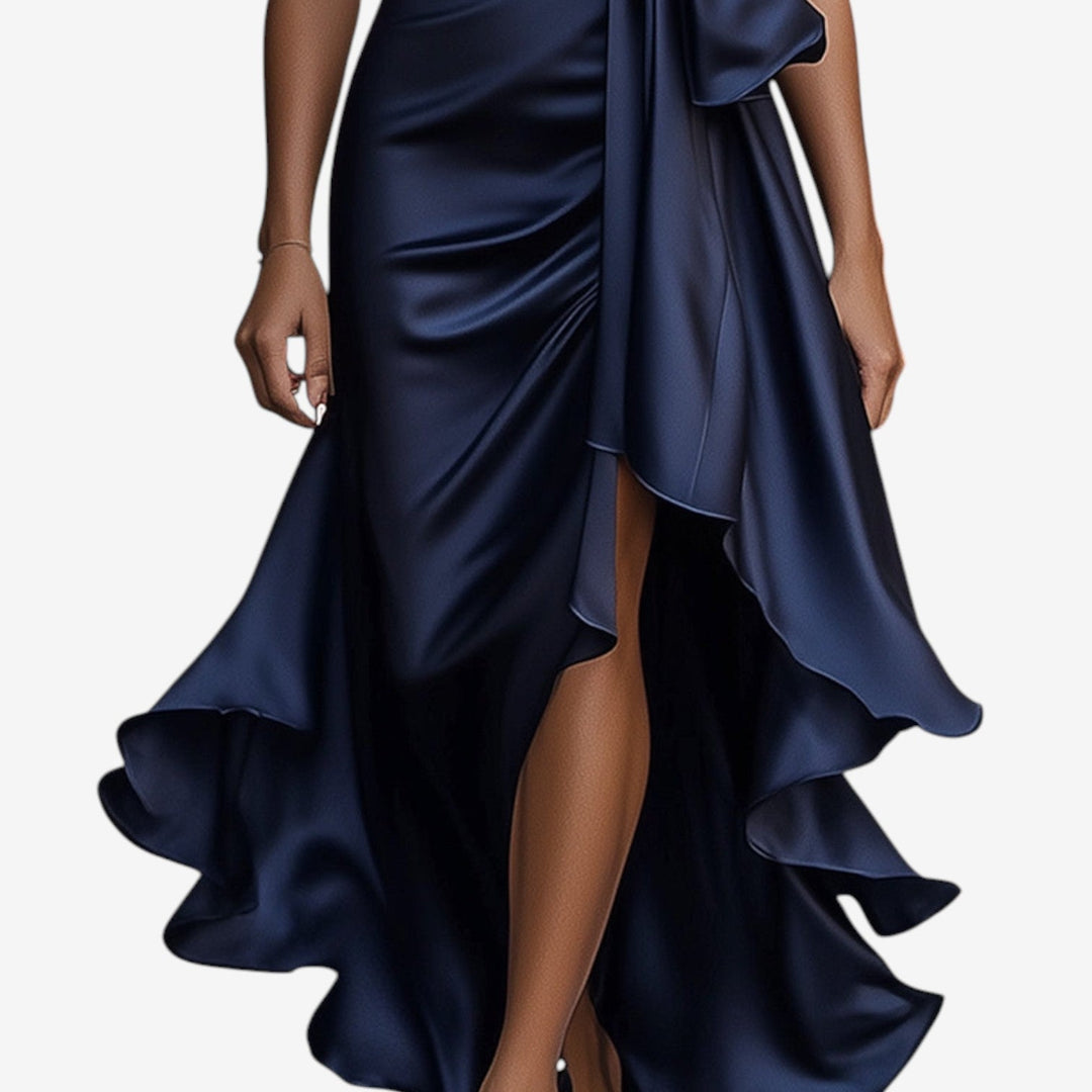 Claudia™ Vestido Noche Volantes
