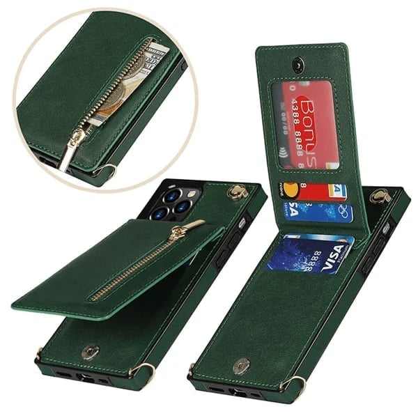 Angélique - iPhone case with cord and card holder
