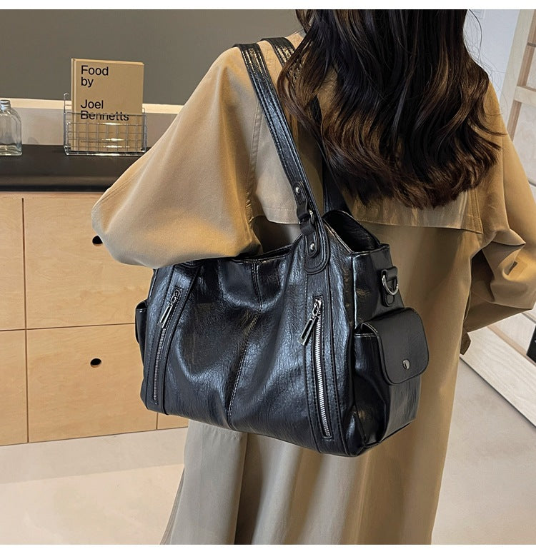 Lucie - Elegant Soft Compartment Women's Handbag