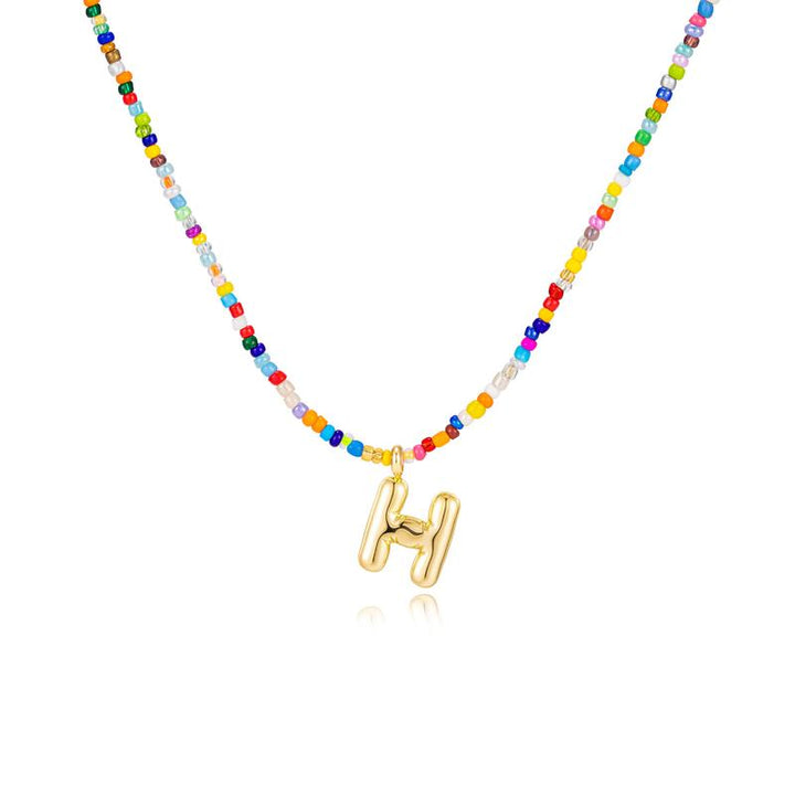 MACY™ - Colourful Bubble Letter Necklace