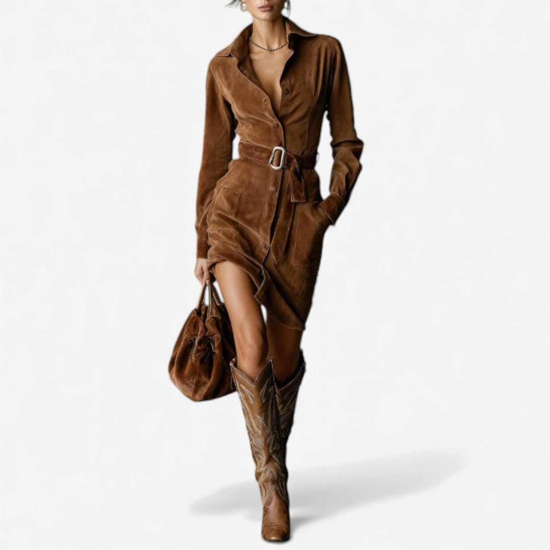 Patricia™ Vestido Camisero Mini