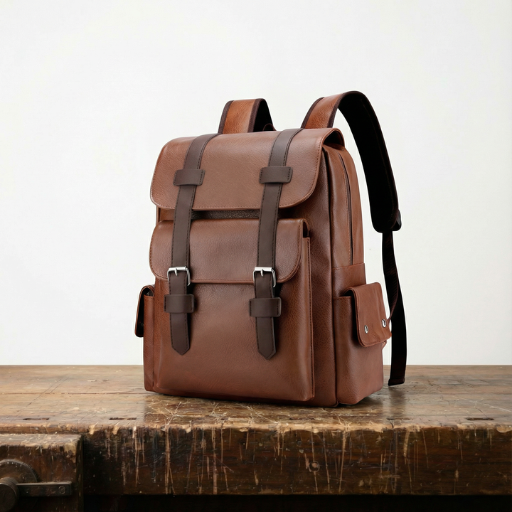 Amelia Classic Leather Backpack
