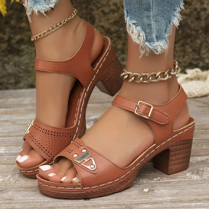Odelia - Women's Heeled Sandals